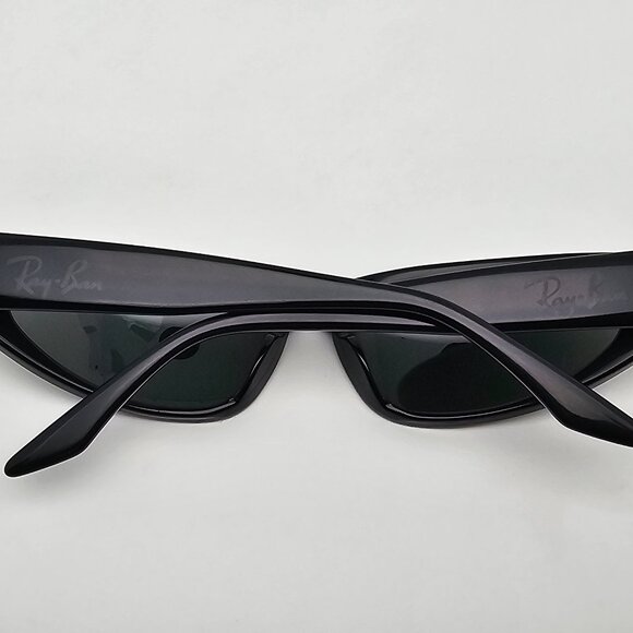 Ray-Ban B&L W1924 XXAO Black Frame G-15 Green Glass Lens Cat Eye Sunglasses 55mm main image 12